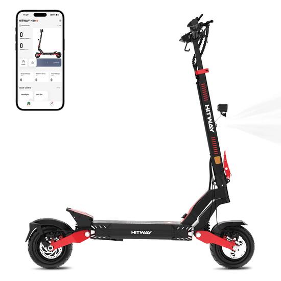 Foldable Electric Scooter 998Wh 90km Range 10" Tubeless Tires H10