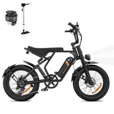Elektrische fat bike 20 inch, e-bike all terrain, 20x4.0 banden