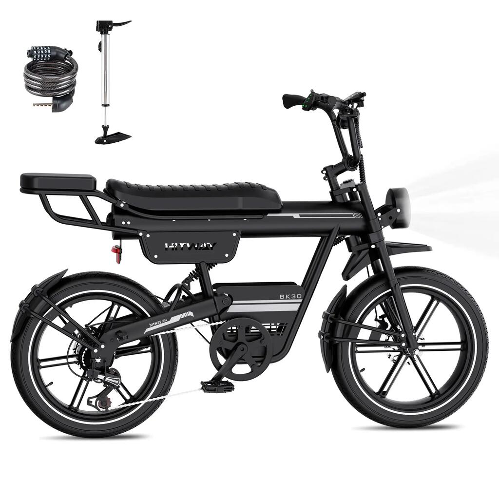 Electric Fat Bike 20", 180 km, 23.4Ah Battery, 20x4.0 Tyres, 7-Speed, BK30