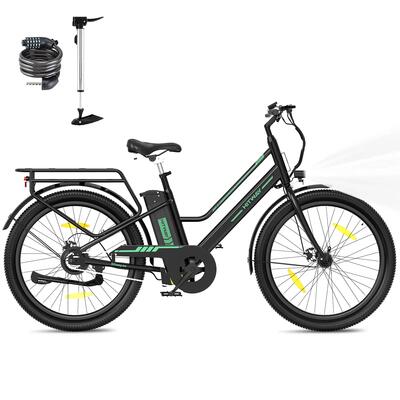 Elektrische fiets 27,5 inch, stadsfiets lage instap, 100 km, bk8sl