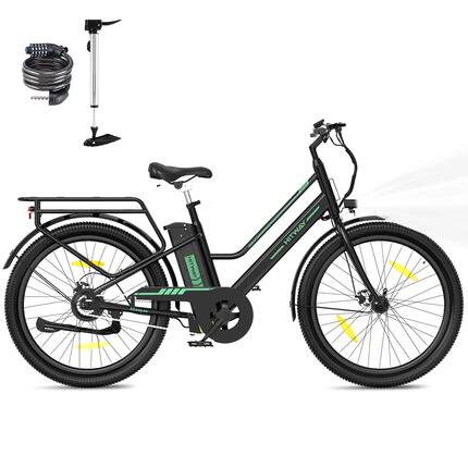 Elektrische fiets 27,5 inch, stadsfiets lage instap, 100 km, BK8SL