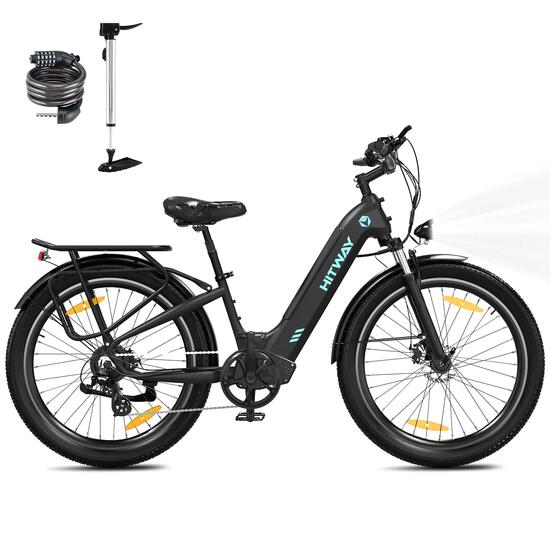 Vélo électrique 48V 18Ah VAE 26 Pouces Cadre Aluminium Vélo de ville BK16