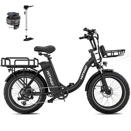 Vélo cargo électrique BK6S PLUS, batterie 1296Wh, capteur de couple