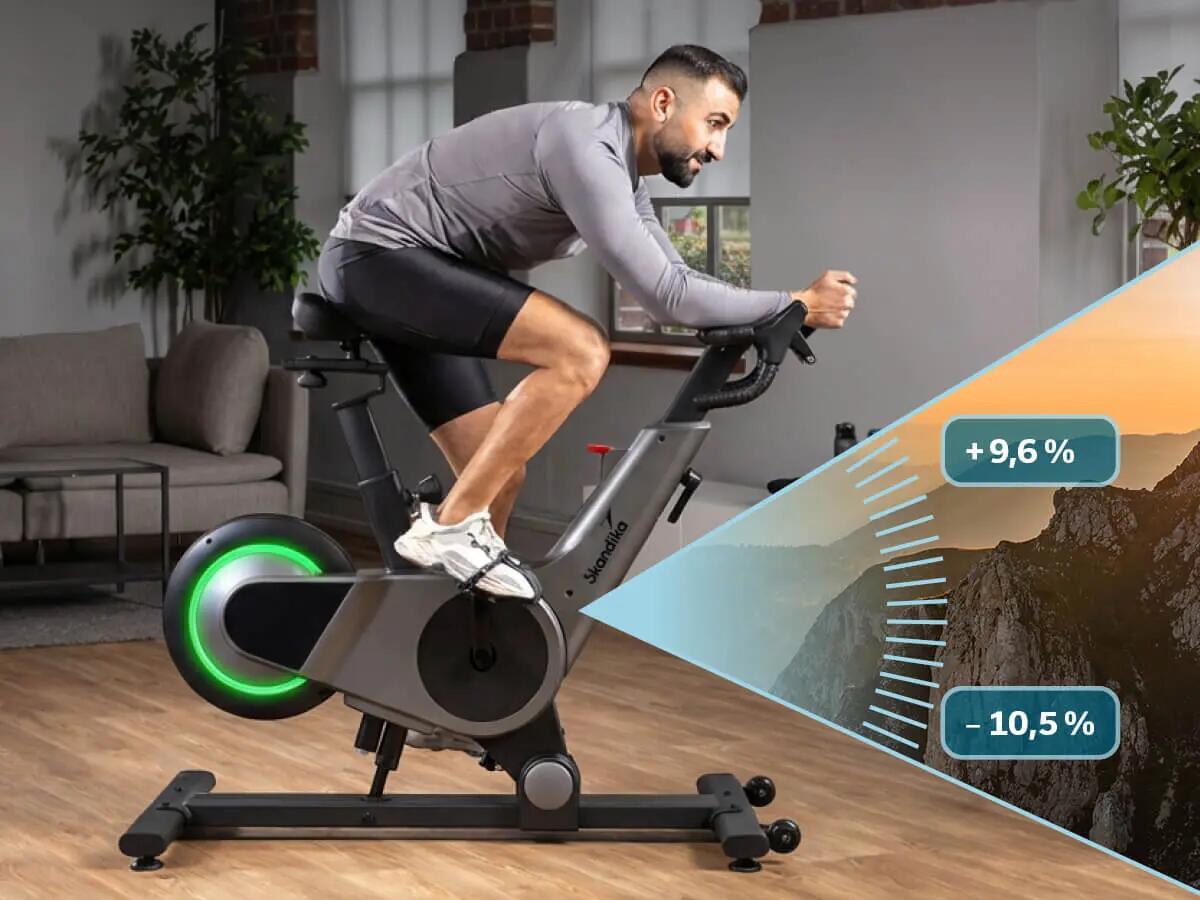 Indoorové speedbike Kliva 500‑S SMART s LED do 150 kg 3/9