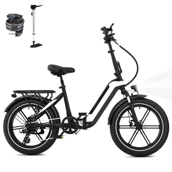 Vélo électrique pliant Fat Bike 20x4.0, batterie 48V 10,4Ah ECO R2