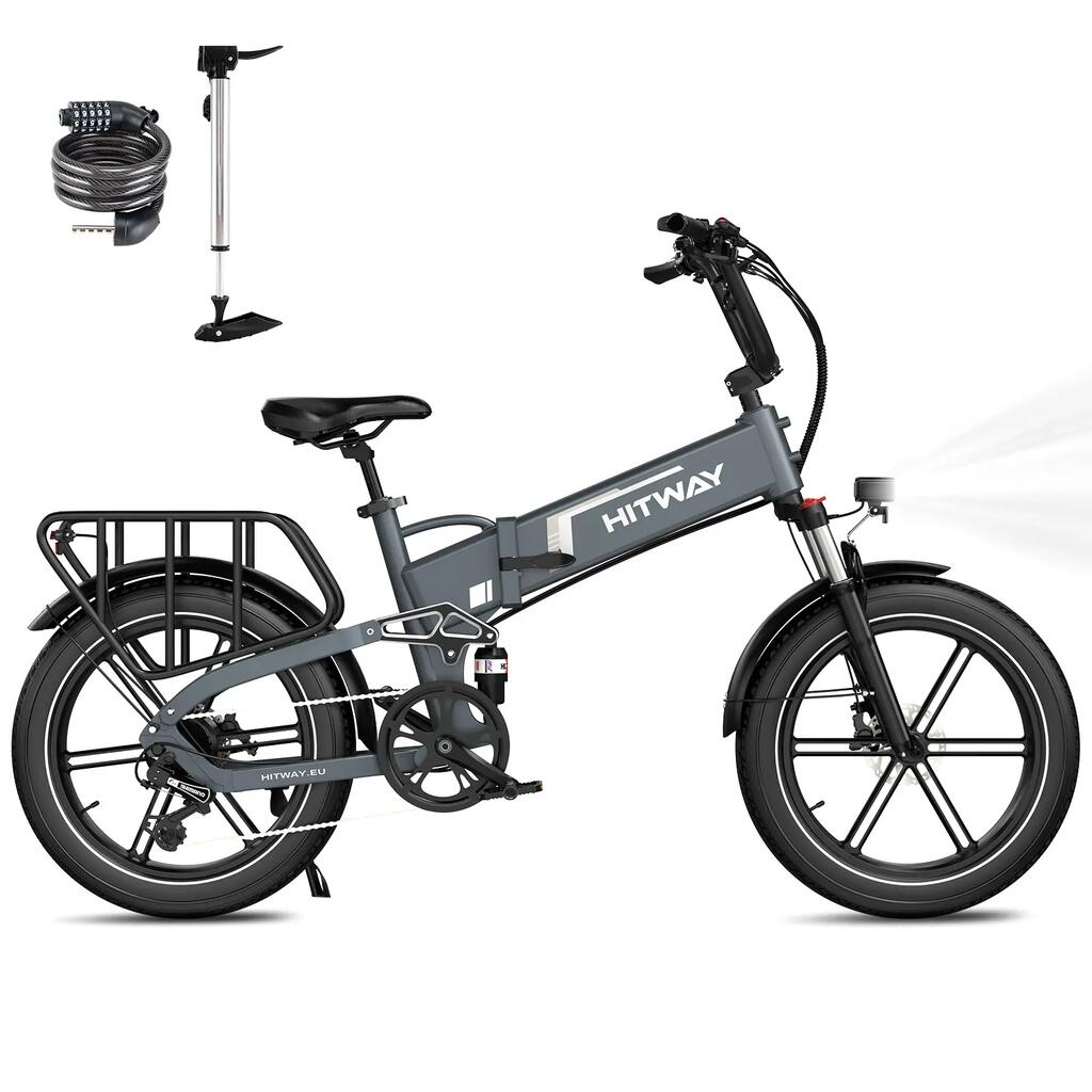 Electric Folding Bike Fat Bike E-Bike 20×4.0 Full Suspension BK10SP1