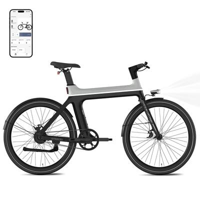 Elektrische stadsfiets 700c, riemaandrijving, koppelsensor, gps e-bike