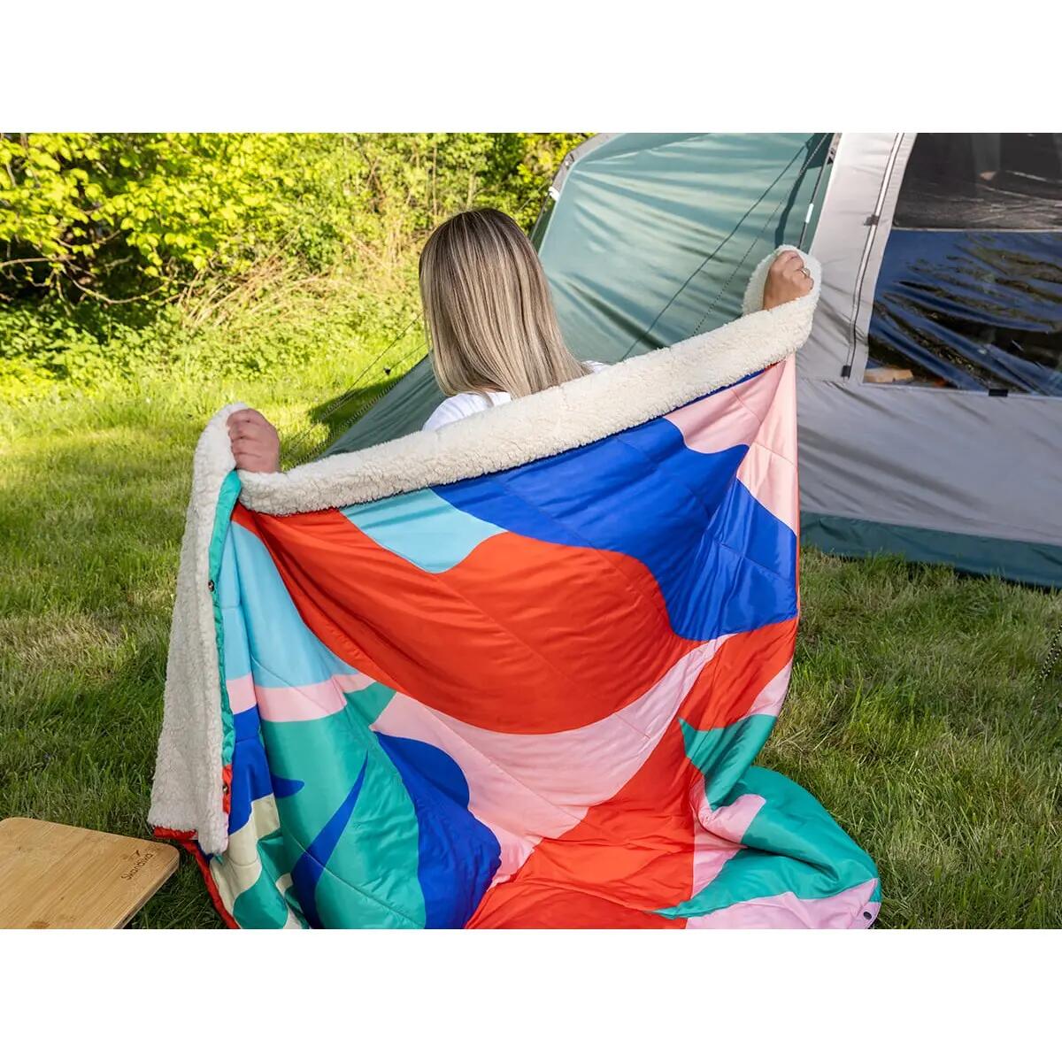 Campingdecke Liva - 4-in-1 Outdoor Decke - Schlafsack - Kissen - wasserdicht 4/14