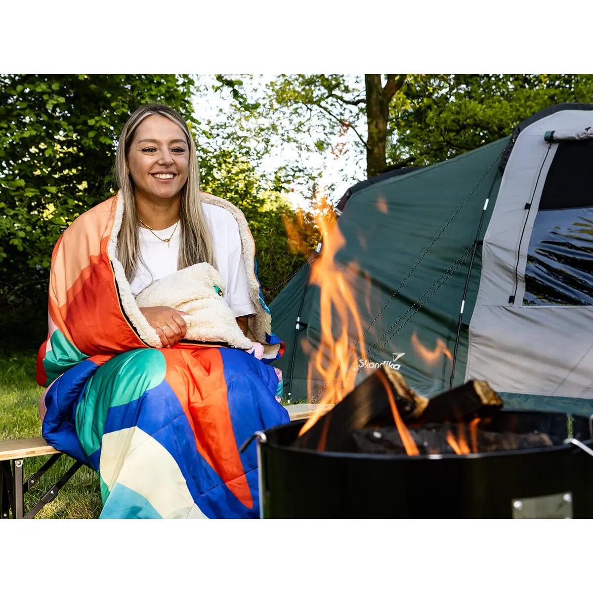 Campingdecke Liva - 4-in-1 Outdoor Decke - Schlafsack - Kissen - wasserdicht 3/14