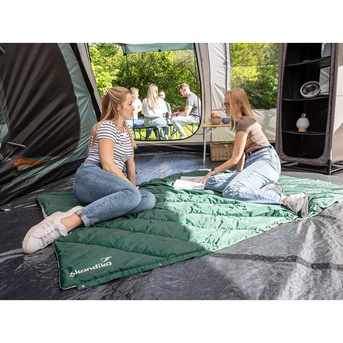 Plaid couverture 4en1 pour pique nique camping - Liva - Coussin, sac de couchage 2/14
