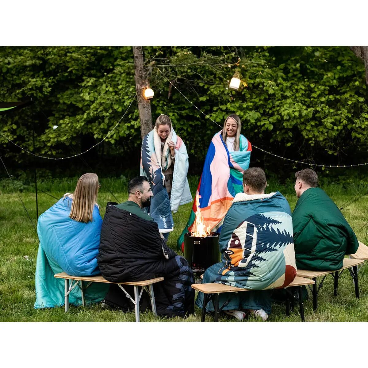 Campingdecke Liva - 4-in-1 Outdoor Decke - Schlafsack - Kissen - wasserdicht 12/14