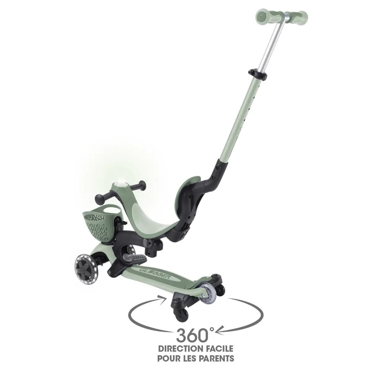 Trottinette évolutive GO-UP BABY 360 LIGHTS - Vert Sauge 4/7