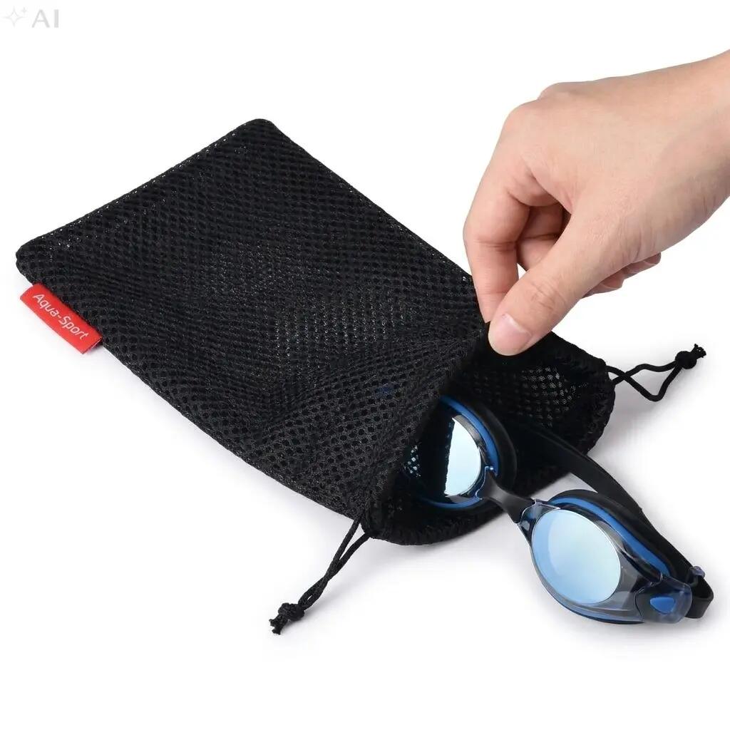 Woreczek etui saszetka na okularki pływackie siateczka Aqua-Sport Mesh Bag 2/7