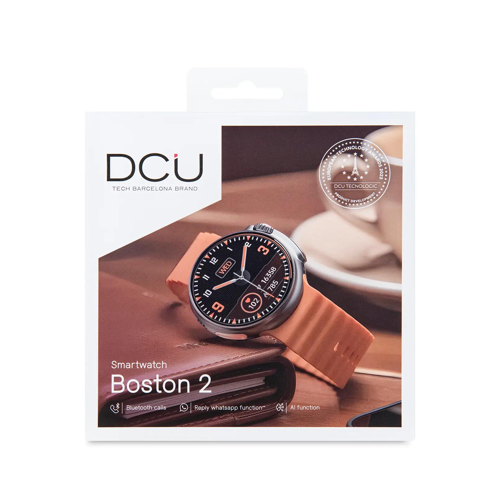Reloj Inteligente BOSTON v2 negro/naranja 8/10