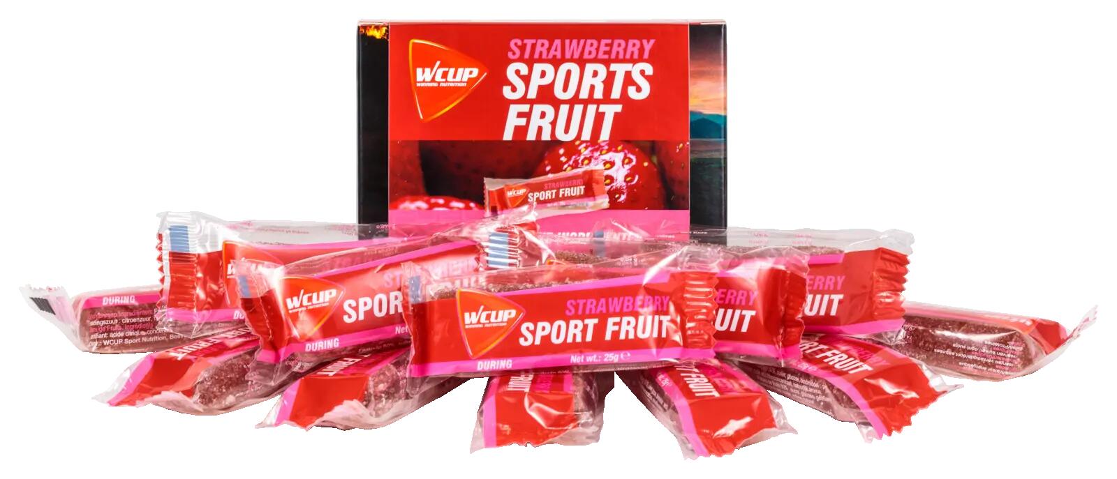 Barre énergétique Sport Fruit Fraise Wcup - (10+1) x 25gr 2/2