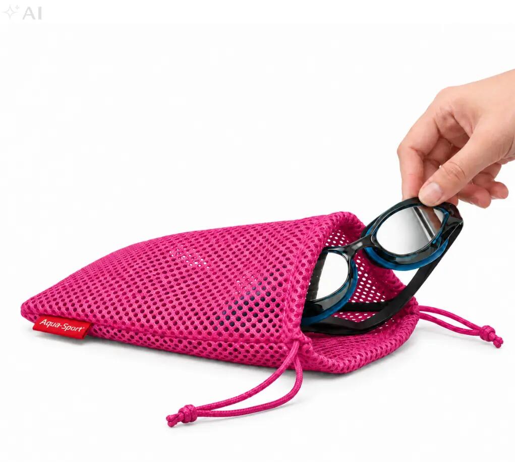 Woreczek etui saszetka na okularki pływackie siateczka Aqua-Sport Mesh Bag 2/7