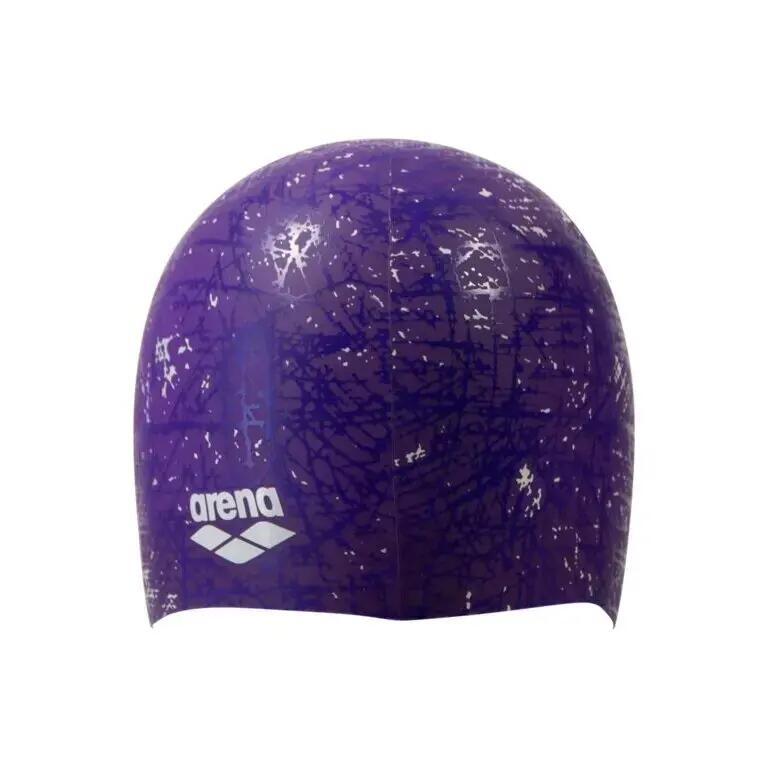 Czepek pływacki na basen dla dzieci Arena Print 2 Ribbed 4/5