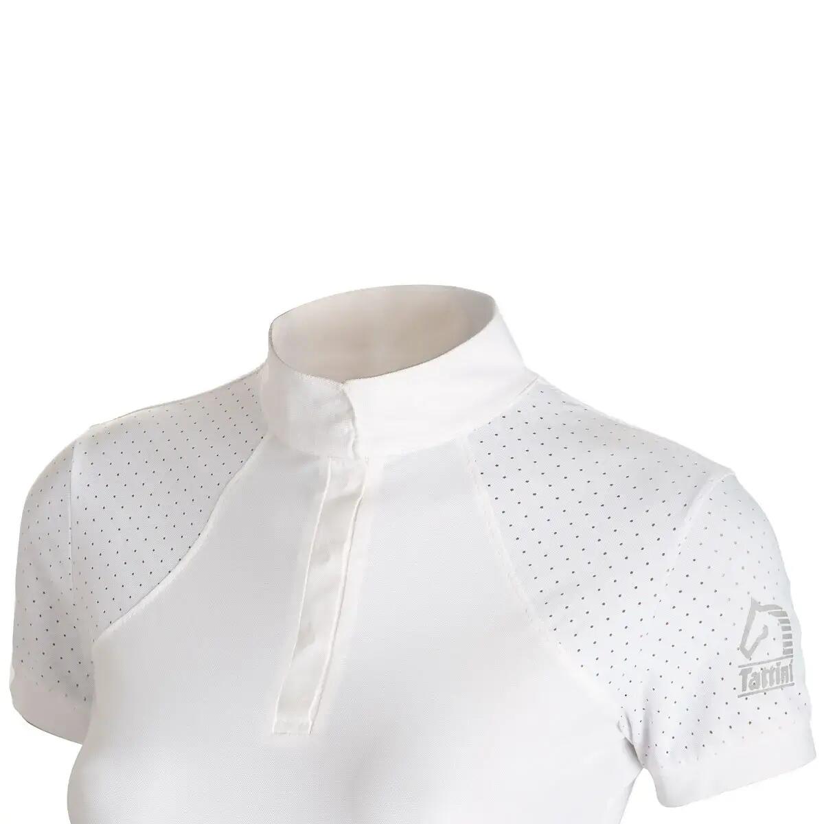 Polo für Reiten mit micro-perforierten Einsätzen Mädchen Tattini 2/2