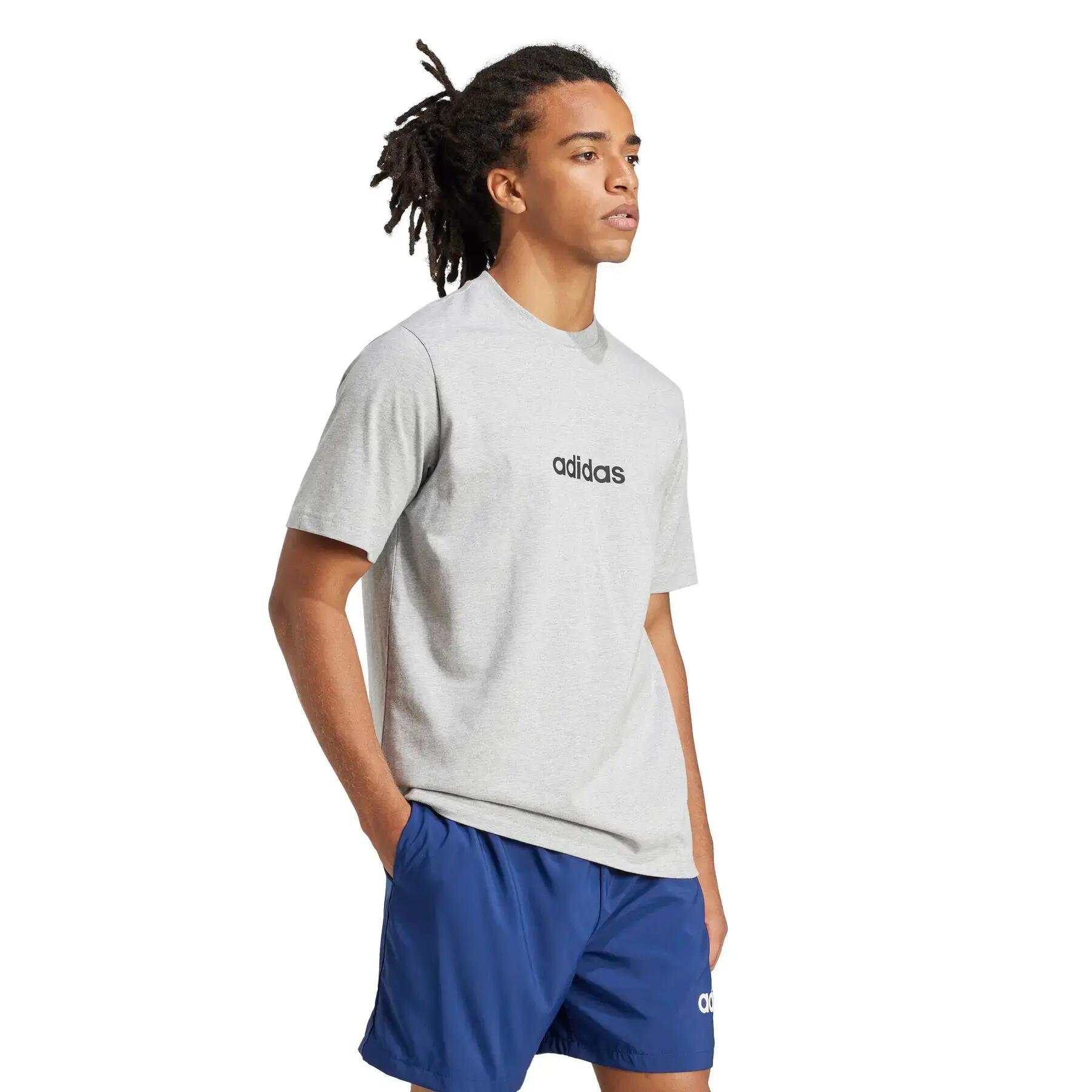 T-shirt van eenvoudige jersey adidas Essentials Linear 3/6