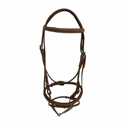 Bridons pour cheval frontal matelassé boucles inox Daslö