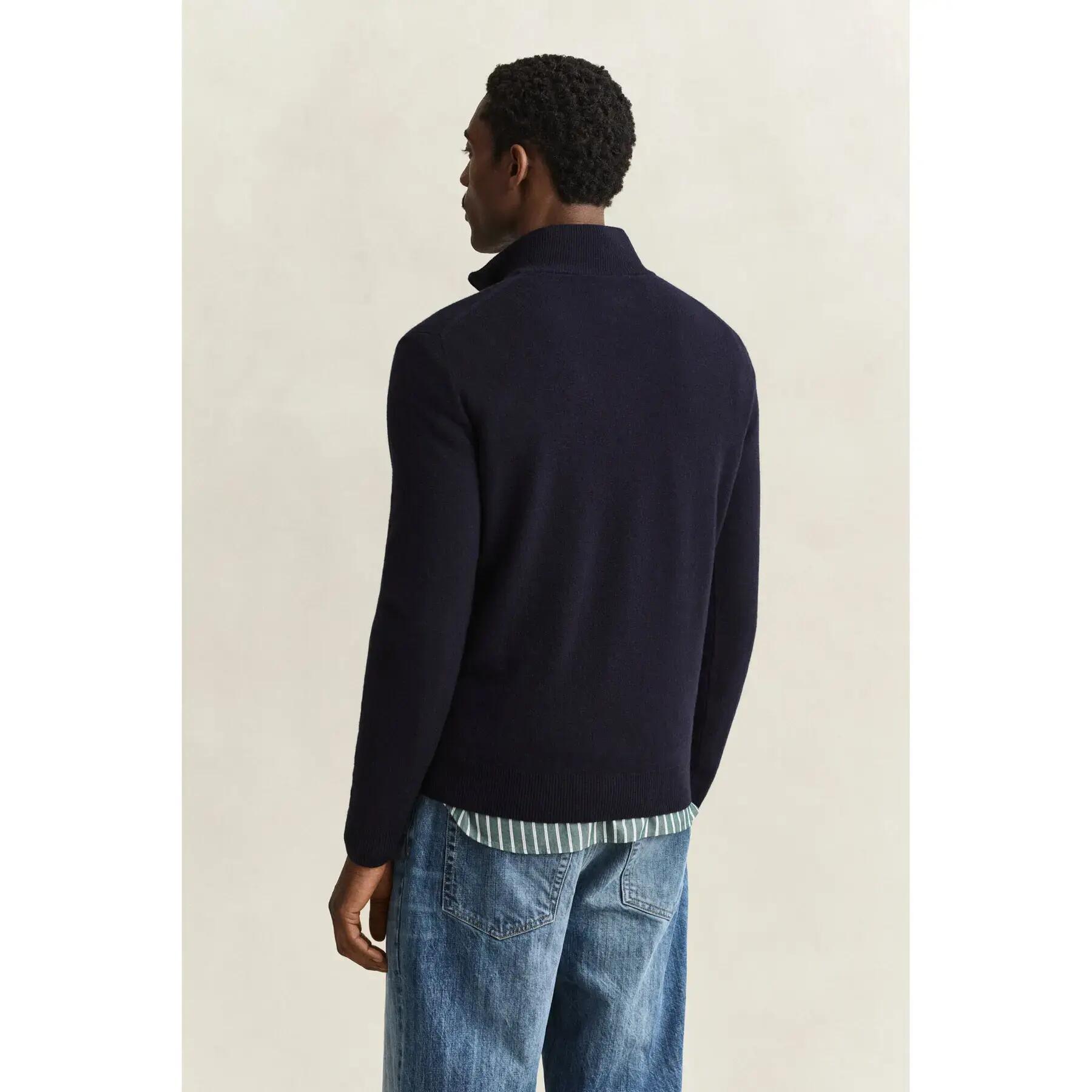 Sweter rozpinany do połowy Gant Superfine 4/4