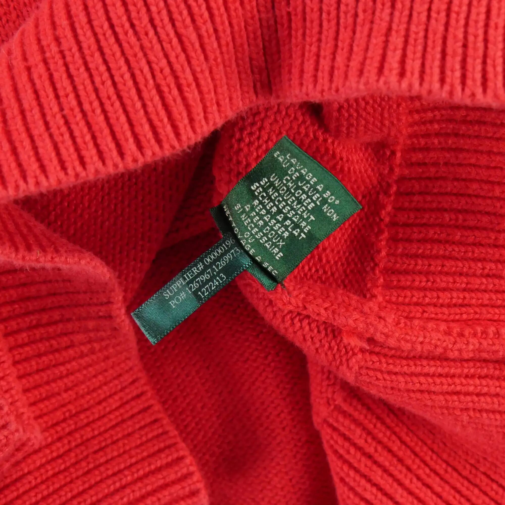 Refurbished - Damen Roter Pullover - In gutem Zustand 9/9