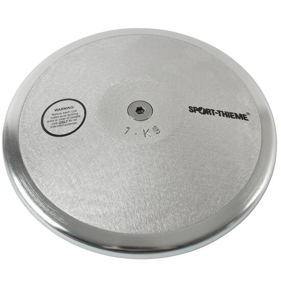 Trainingsdiskus Alu 1,75 kg 21 cm Leichtathletik Unisex Silber