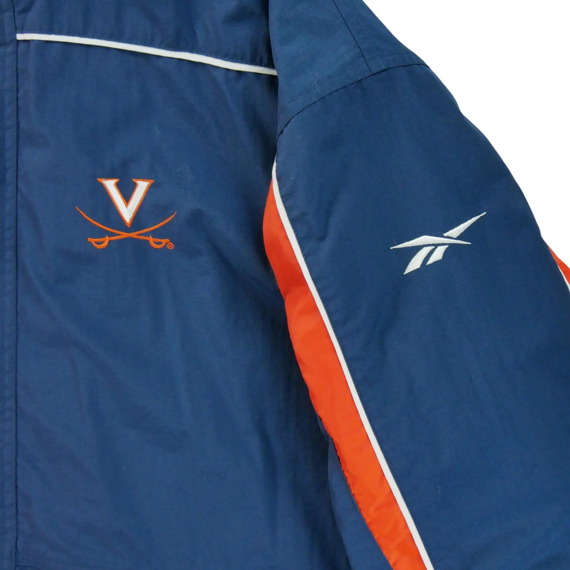 Tweedehands - Reebok Parka Heren Virginia UVA Cavaliers Y2K - Goede staat 7/11
