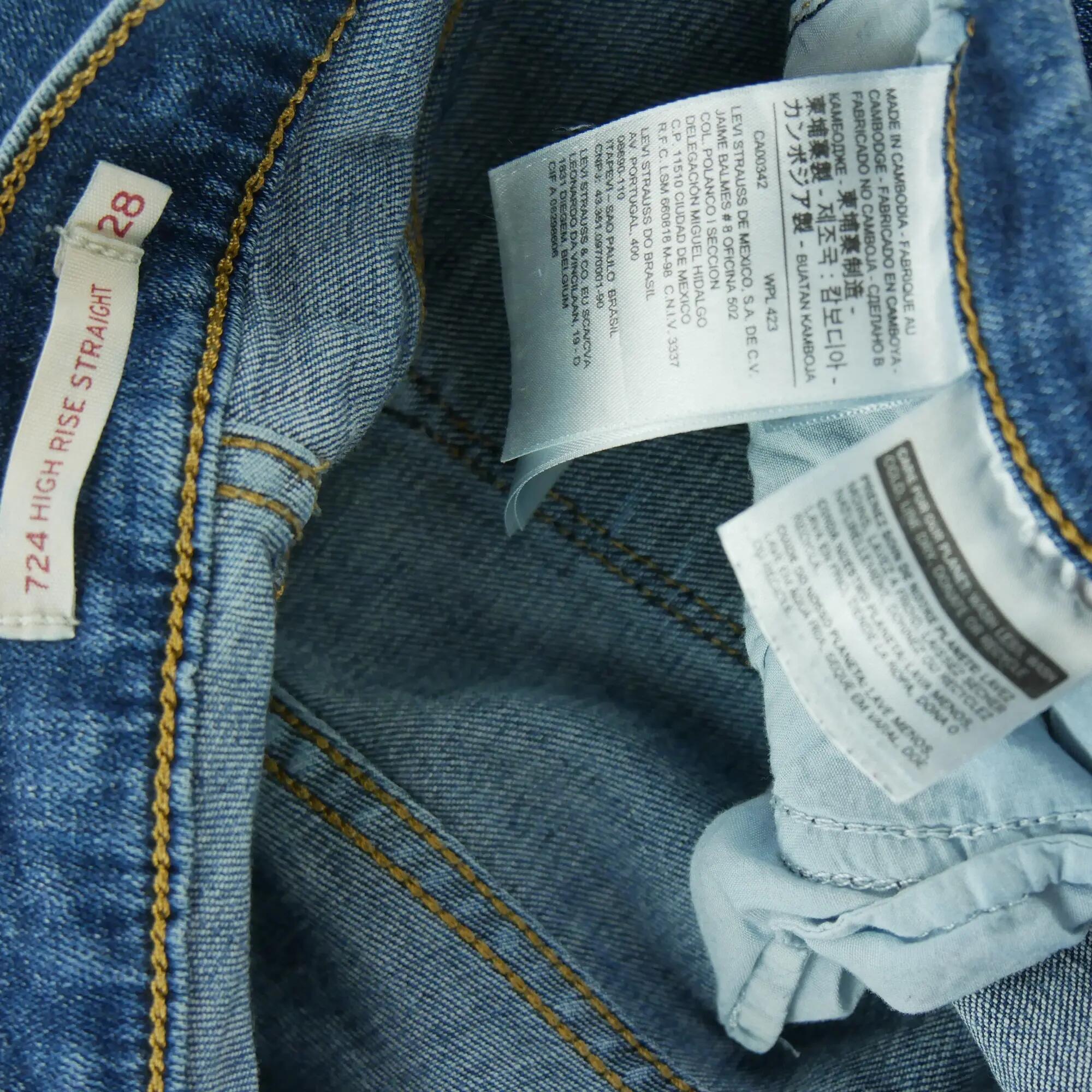 Seconde vie - Jean Femme Levis 721 High Rise Straight - Excellent 8/8