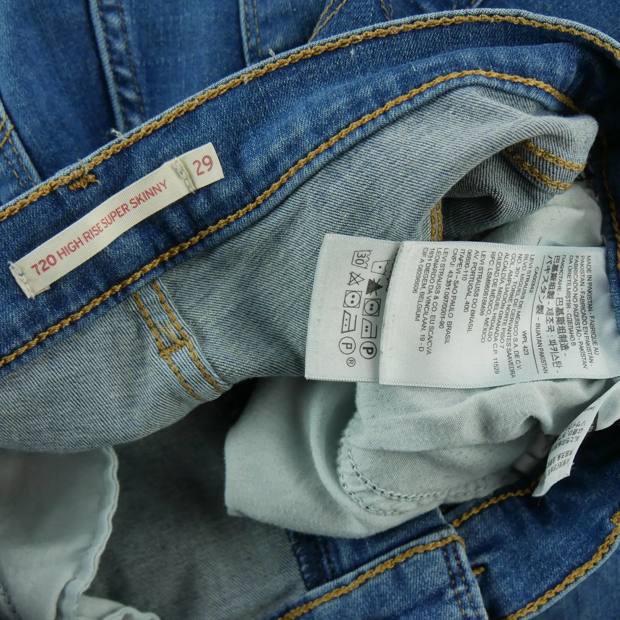 Levi Strauss Dames Jeans 720 Blauw 8/8