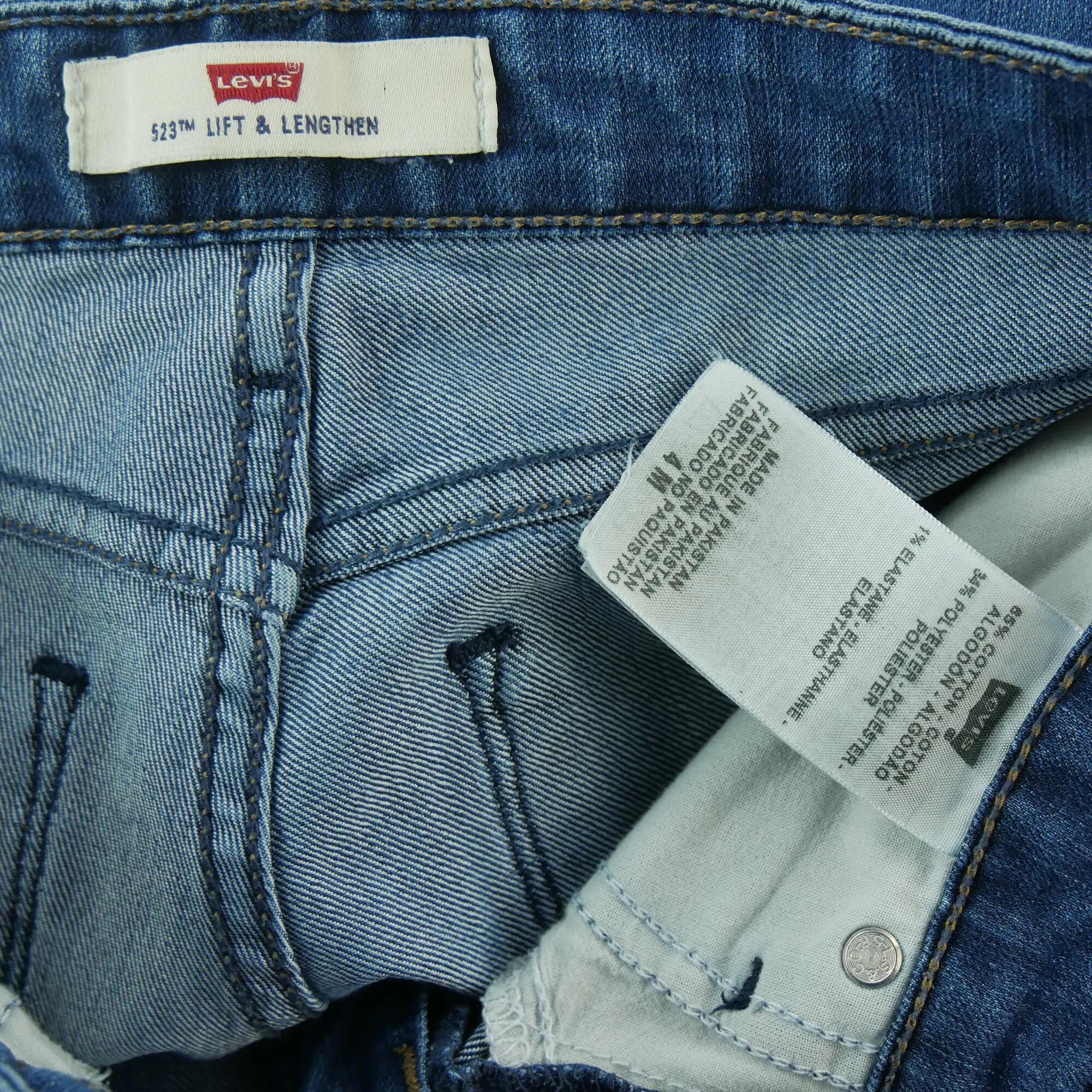 Seconde vie - Jean Femme Levis 523 Lift Lengthen Bleu - Excellent 8/8