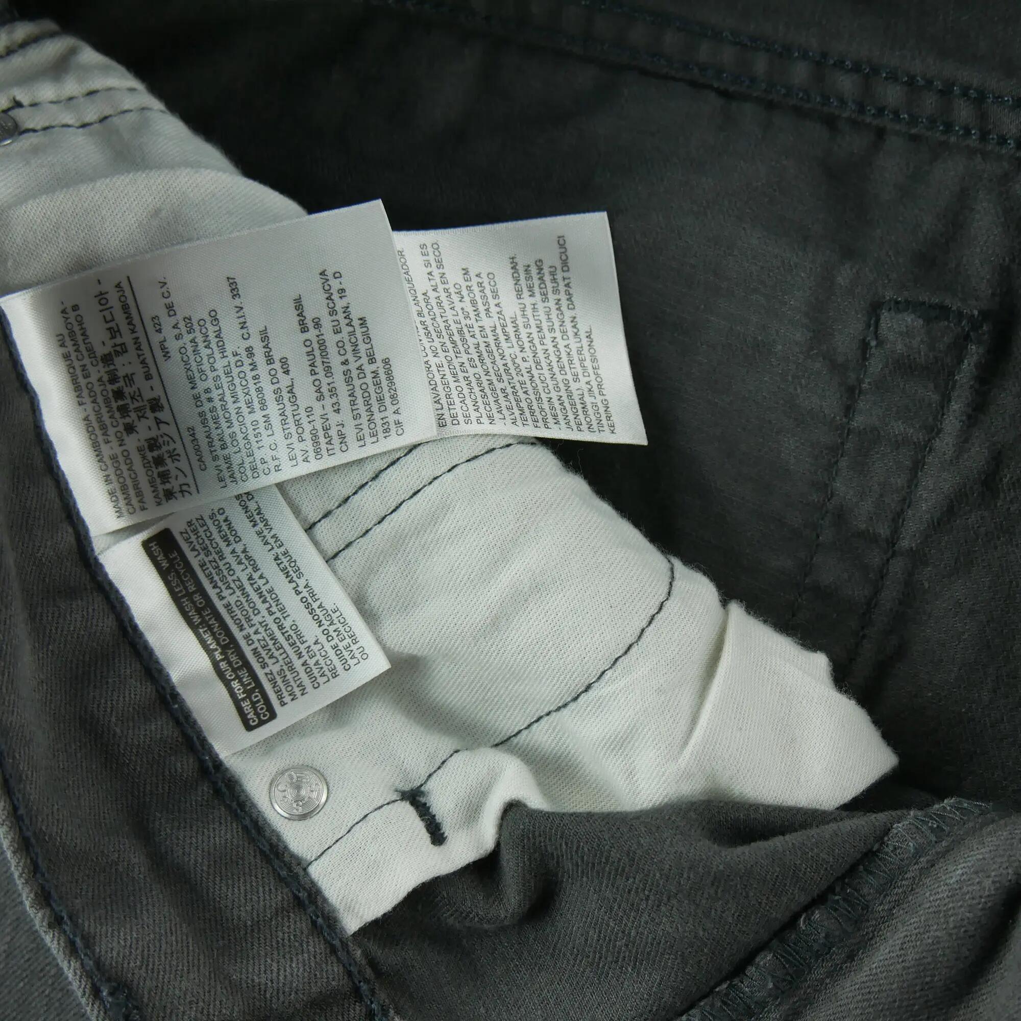 Tweedehands - Levi Strauss heren jeans 505 regular fit - Zeer goede staat 8/8