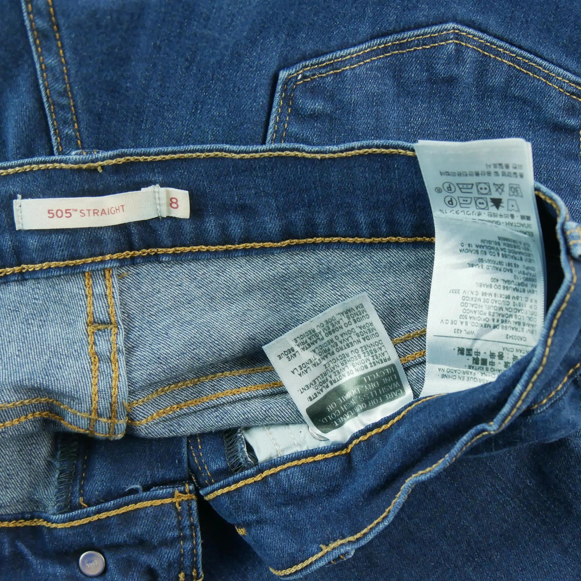 Tweedehands - Levi Strauss Dames 505 Rechte Jeans - Als nieuw 8/8