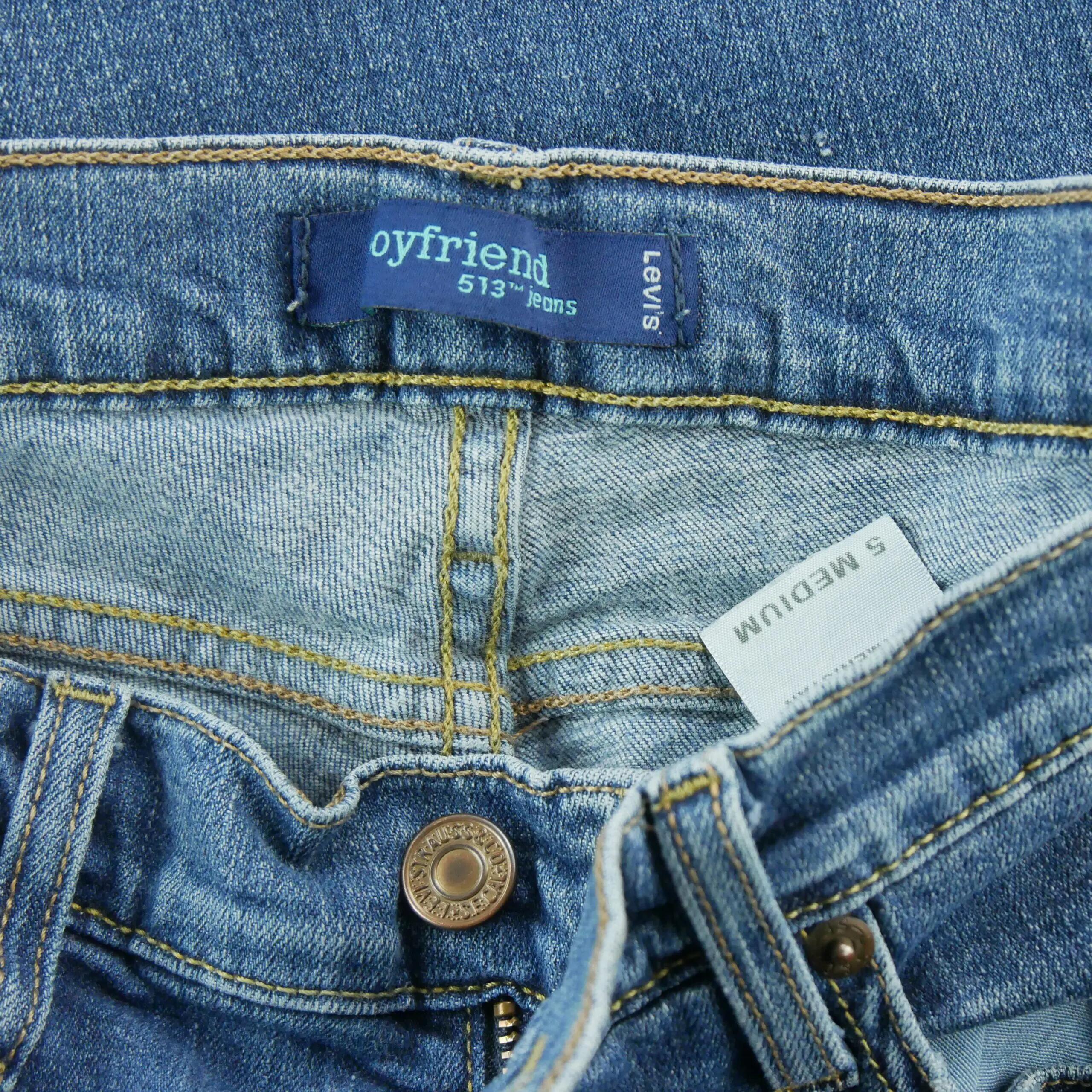 Refurbished - Levi Strauss Damenjeans 513 Boyfriend - In sehr gutem Zustand 9/9