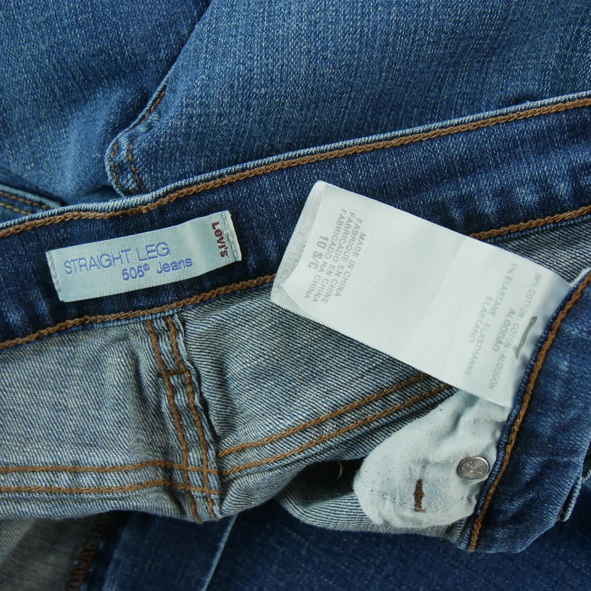 Seconde vie - Jean Femme Levis 505 Straight Leg Bleu - Excellent 8/8