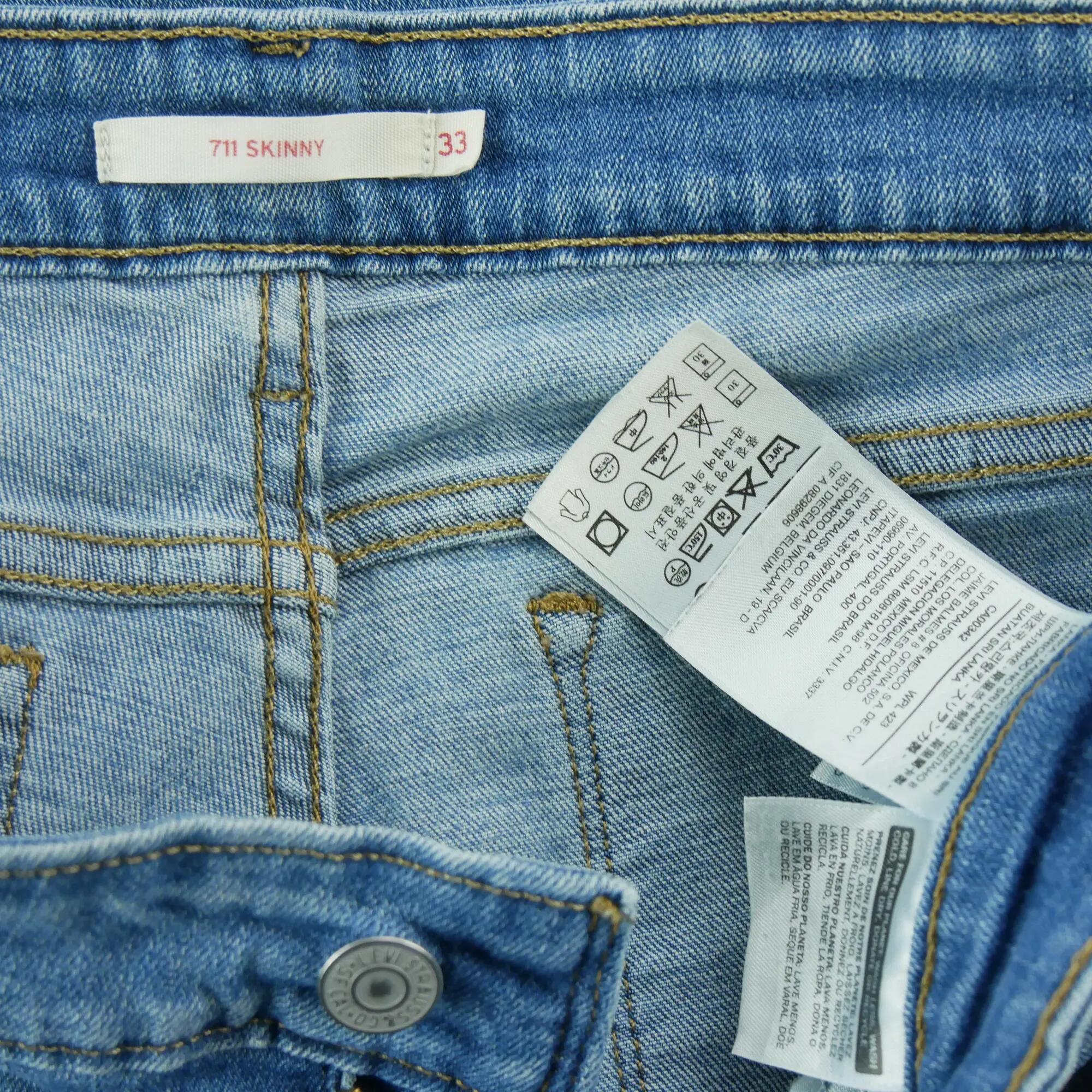 Tweedehands - Levi Strauss Skinny jeans dames - Als nieuw 8/8