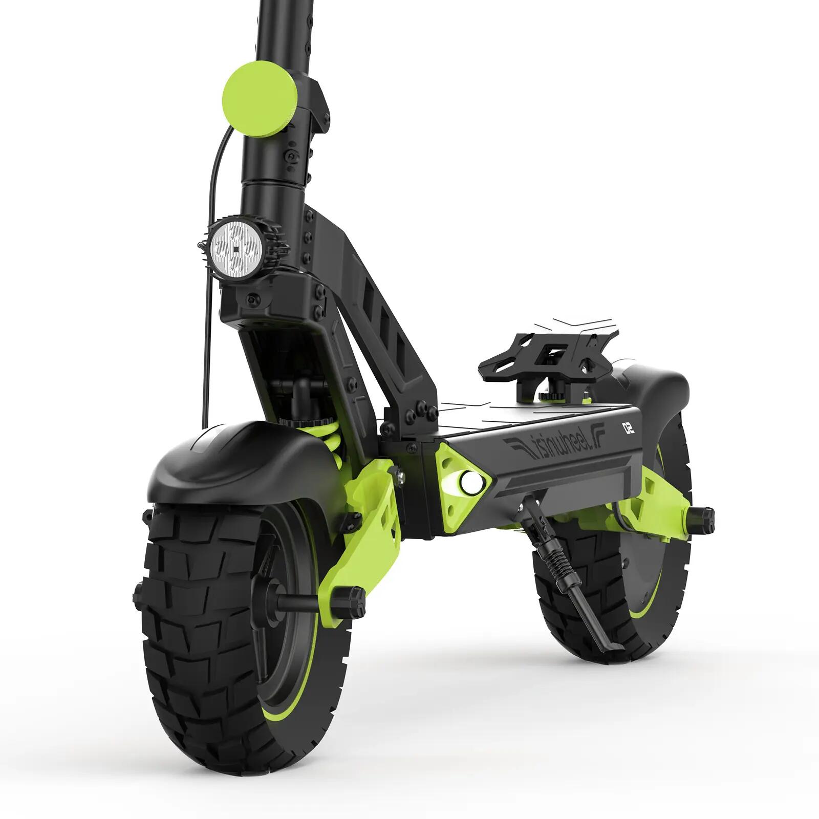 isinwheel D2 Trottinette Électrique Adulte Tout-Terrain 55km,1000W,Noir 8/8