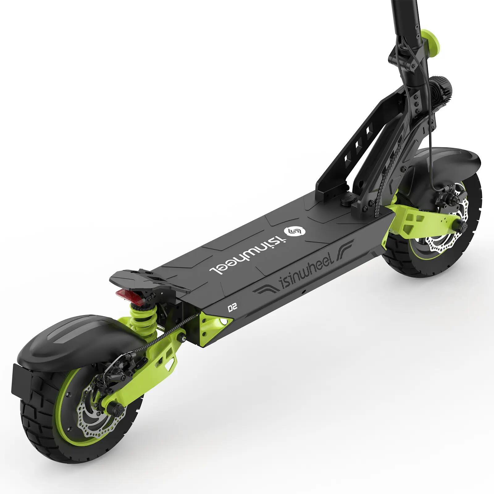 isinwheel D2 Trottinette Électrique Adulte Tout-Terrain 55km,1000W,Noir 7/8