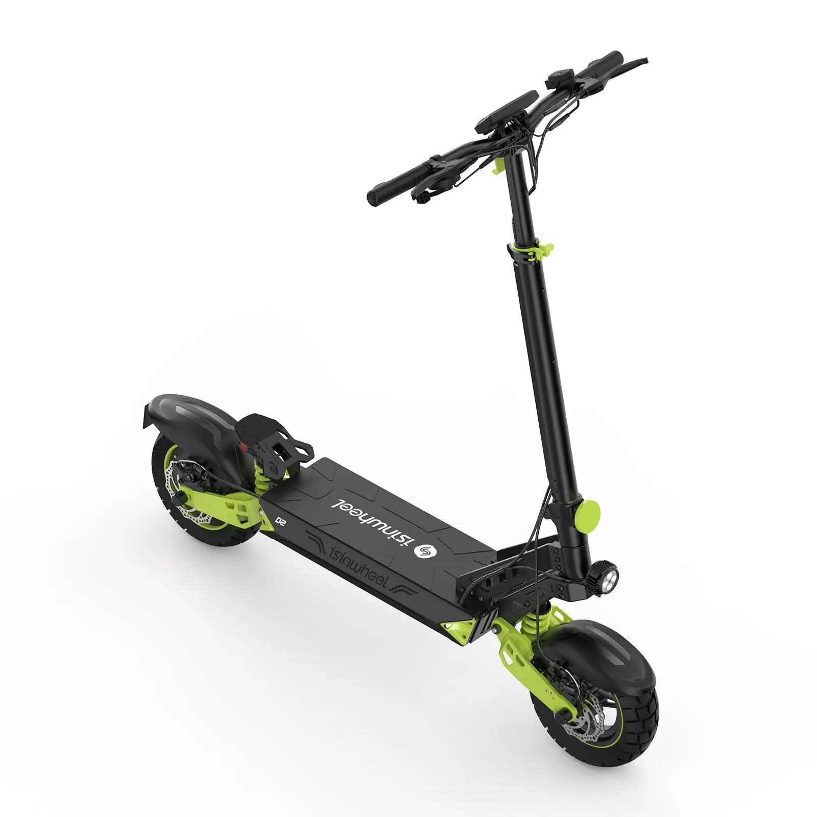 isinwheel D2 Trottinette Électrique Adulte Tout-Terrain 55km,1000W,Noir 6/8