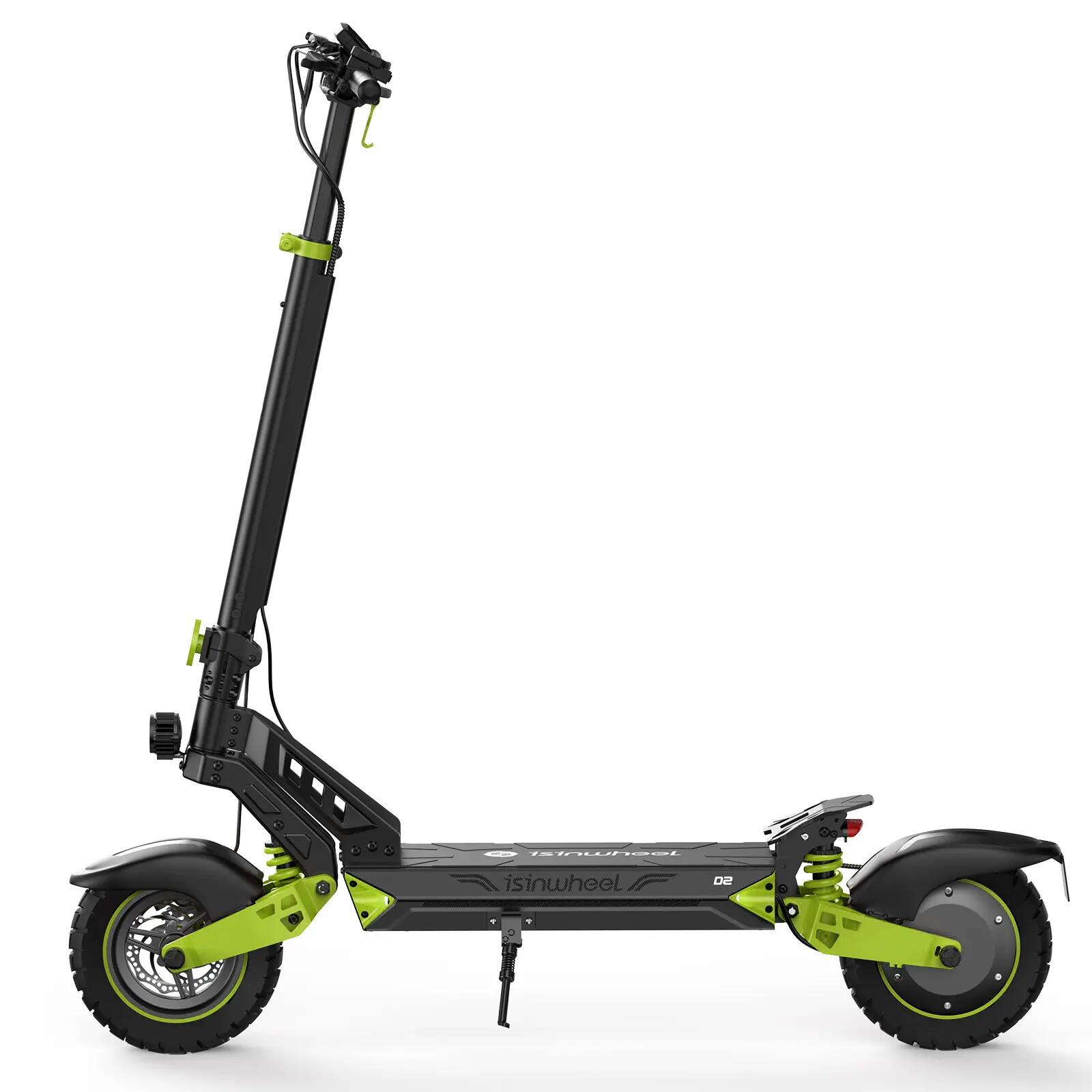 isinwheel D2 Trottinette Électrique Adulte Tout-Terrain 55km,1000W,Noir 2/8