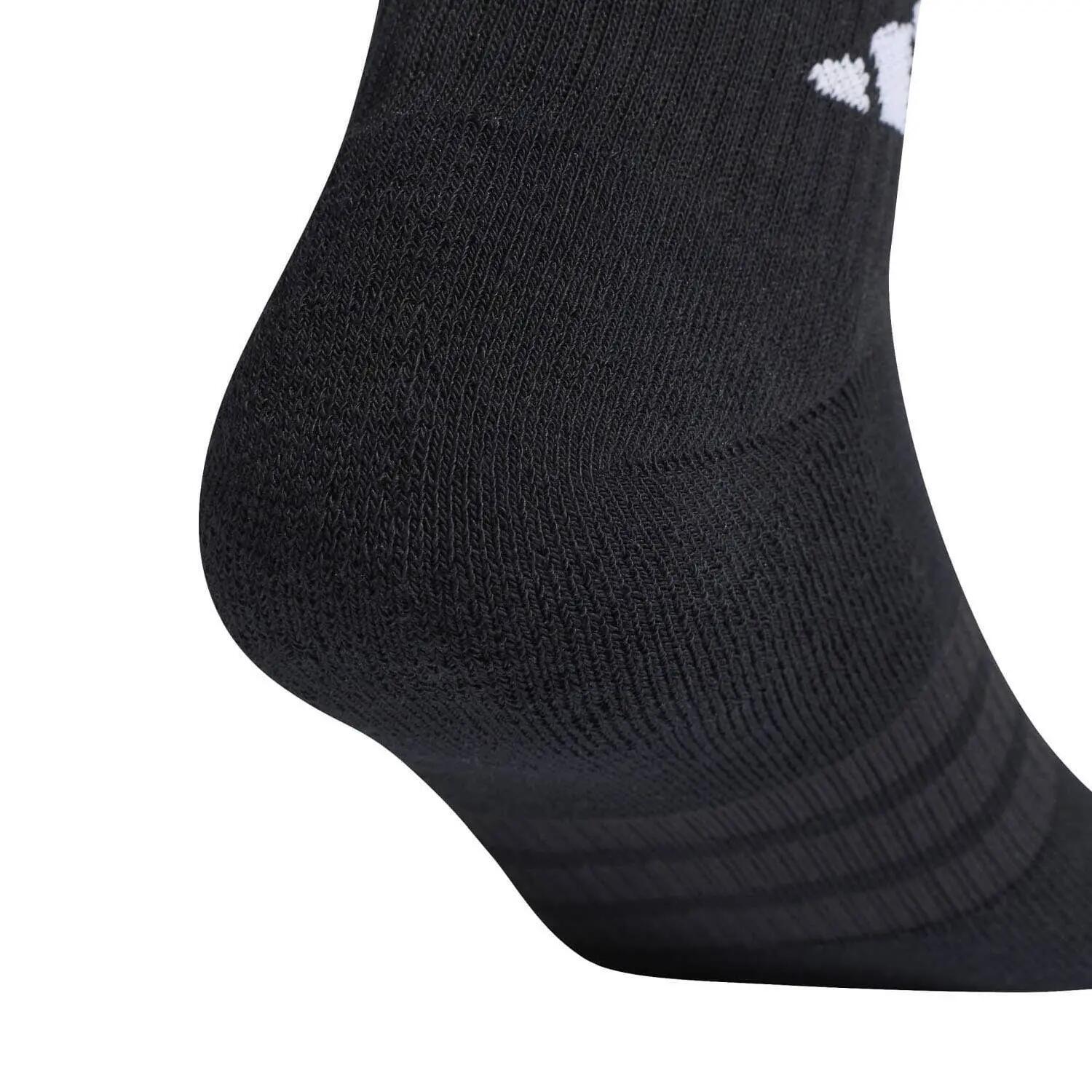 Pack 3 Chausettes Adidas Essential Crew Gris/blanc/noir 3/4