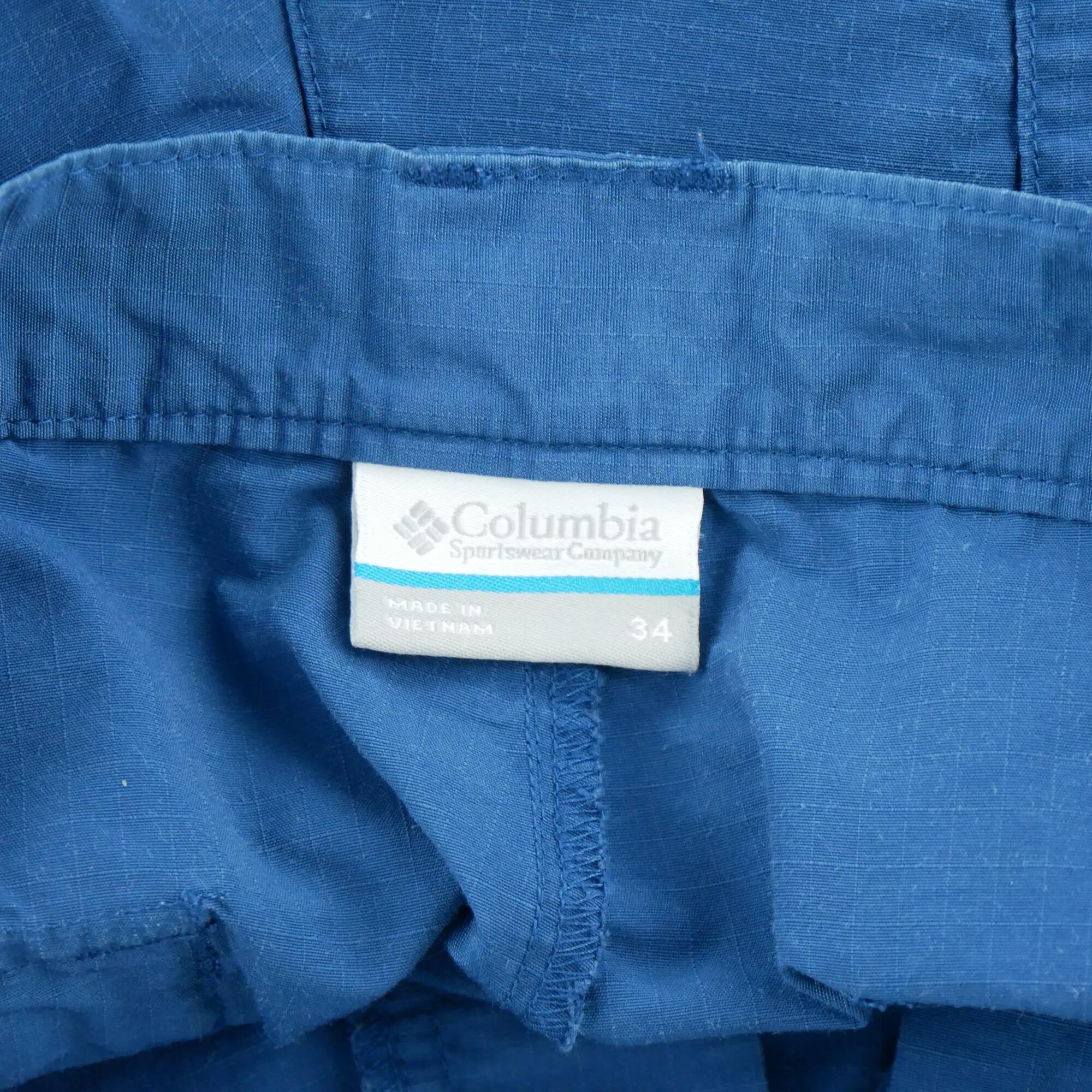 Columbia Men's Omni-Shade Cargo Shorts Blue 8/8