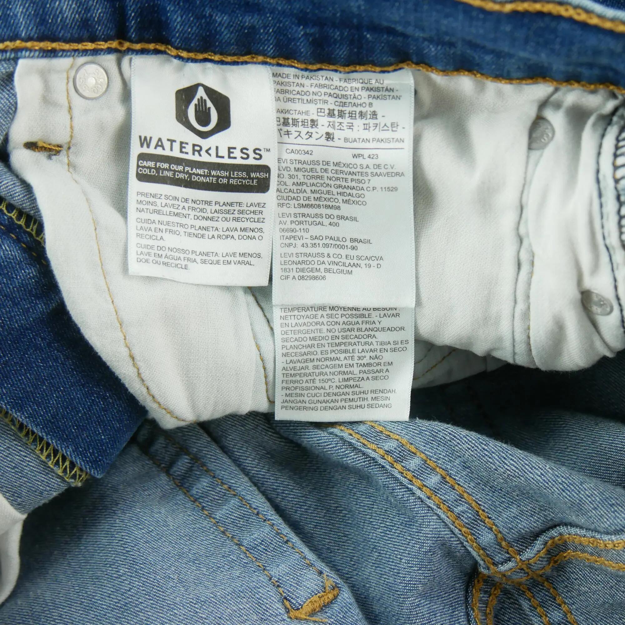 Segunda vida - Calça jeans masculina Levi Strauss 502 regular taper - Como novo 8/8