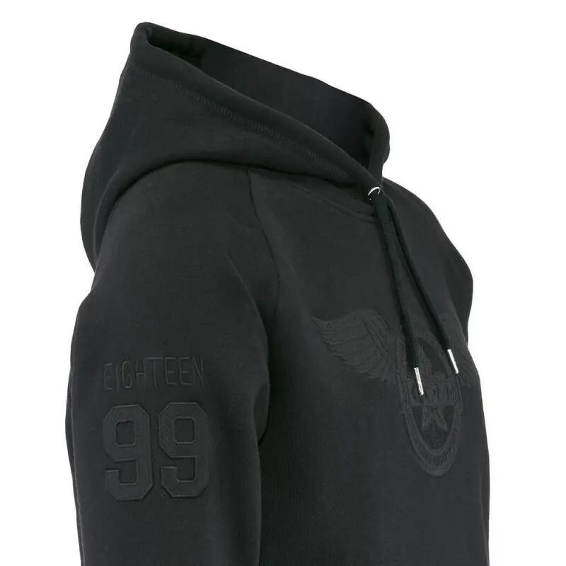 CCM Monochrome Pullover Hoodie Youth sudadera con capucha negra para niños 3/4
