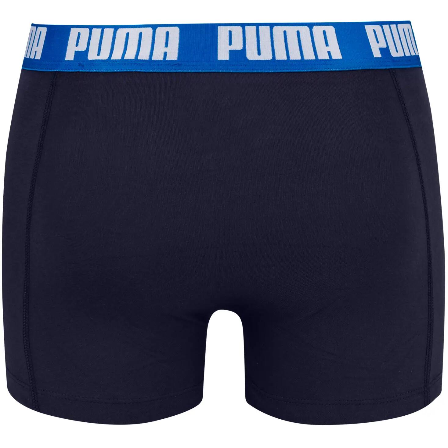 Męskie bokserki majtki bawełniane 2PAK 2 PARY PUMA BASIC BOXER 2P 7/9