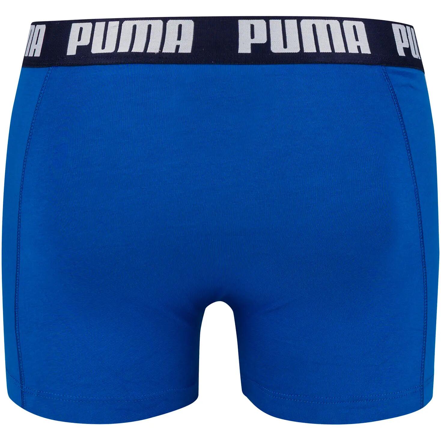 Męskie bokserki majtki bawełniane 2PAK 2 PARY PUMA BASIC BOXER 2P 5/9