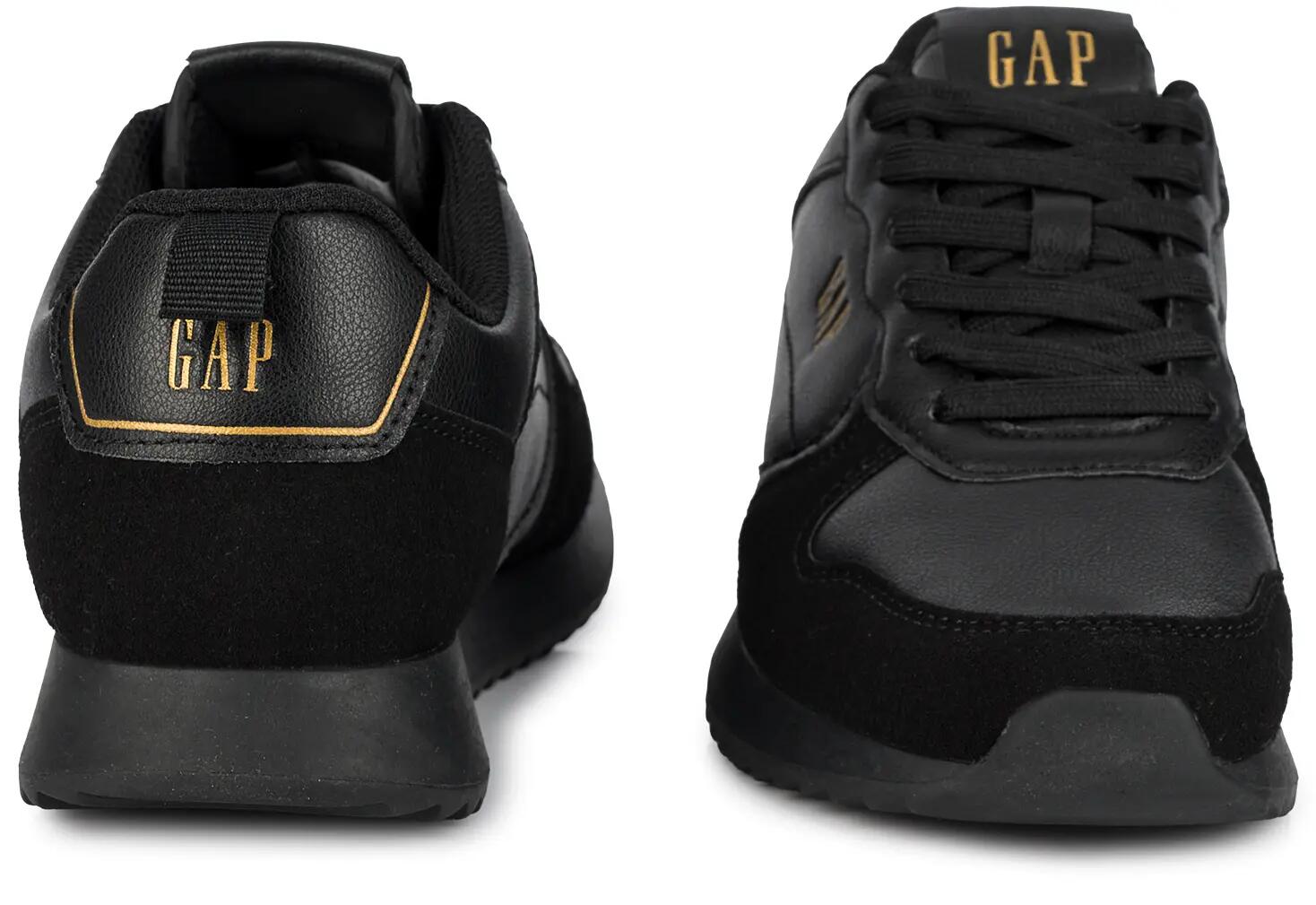 Damskie buty sneakersy sportowe ekoskóra czarne GAP NASHVILLE BASIC 6/9
