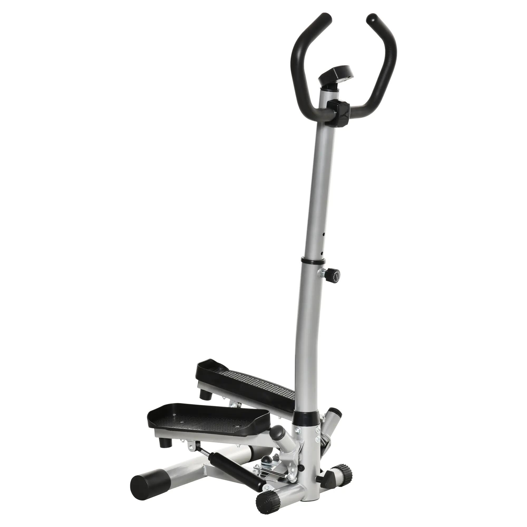 Vélo d'appartement avec écran LCD, vitesse réglable, structure en métal et ABS, 2/9