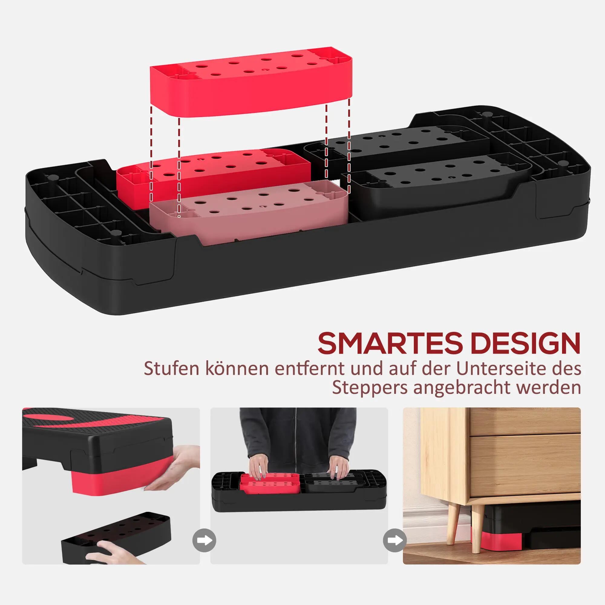 Stepper aérobique, réglable en hauteur, pour une utilisation intérieure et extér 7/9