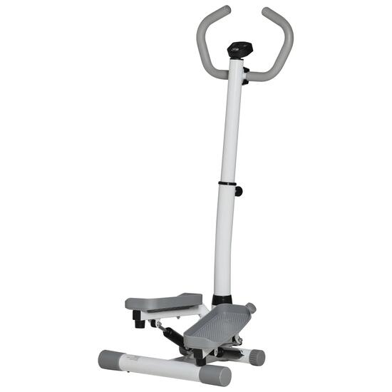 Vélo d'appartement avec écran LCD, vitesse réglable, structure en métal et ABS,